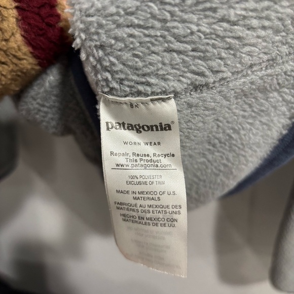 PATAGONIA  RE-TOOL  SNAP-T PULLOVER FLEECE MARSUPIAL JACKET GRAY WOMENS SMALL - Picture 3 of 7